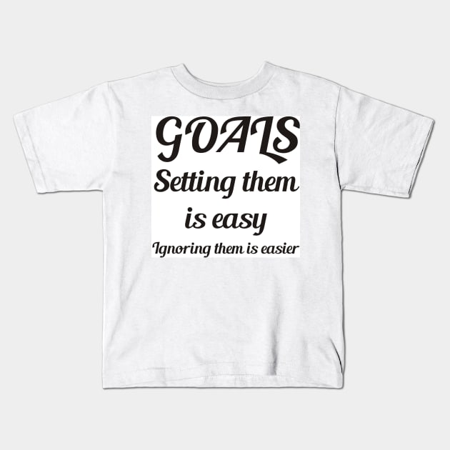 Goals Kids T-Shirt by Ians Photos and Art